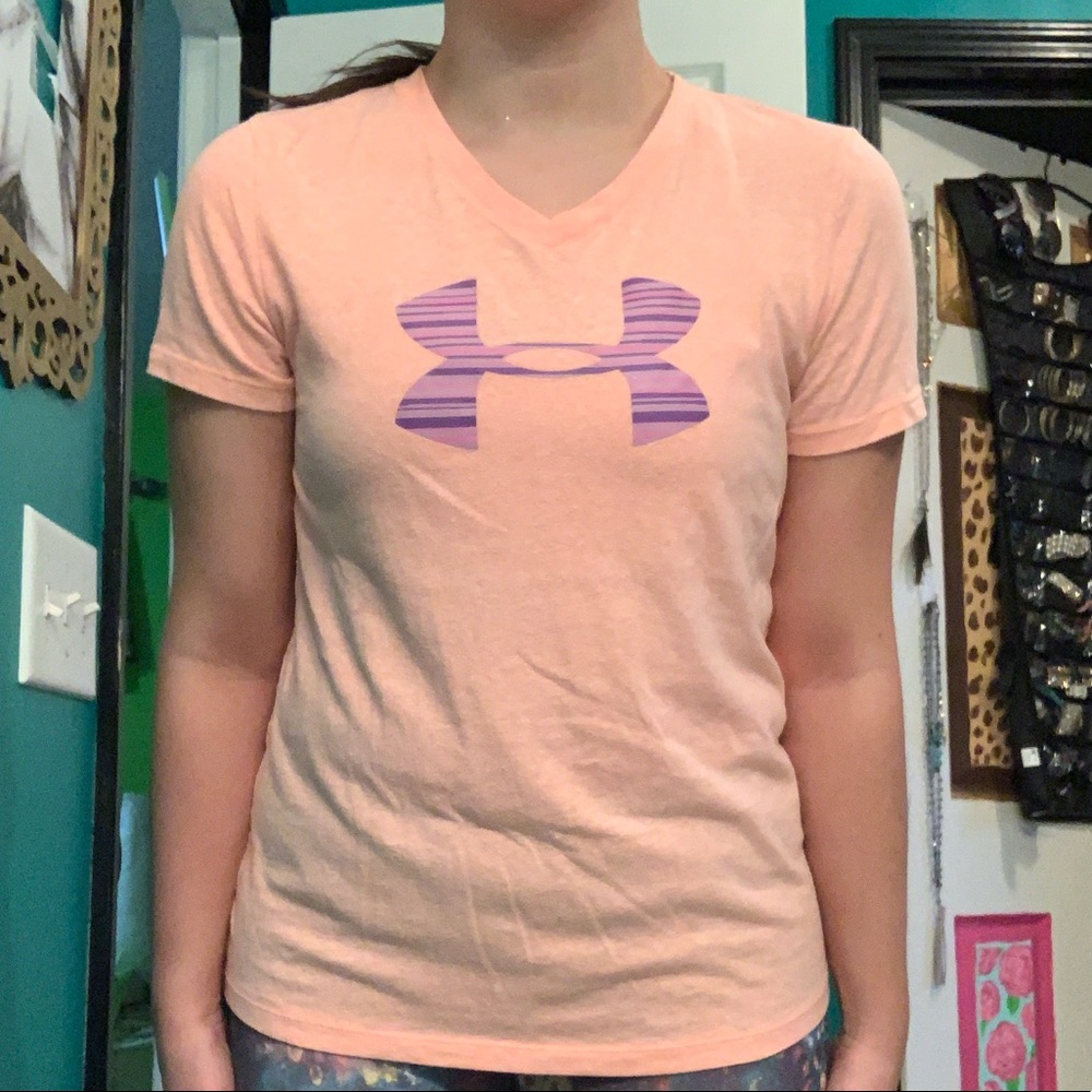 Peach Under Armour T-shirt
